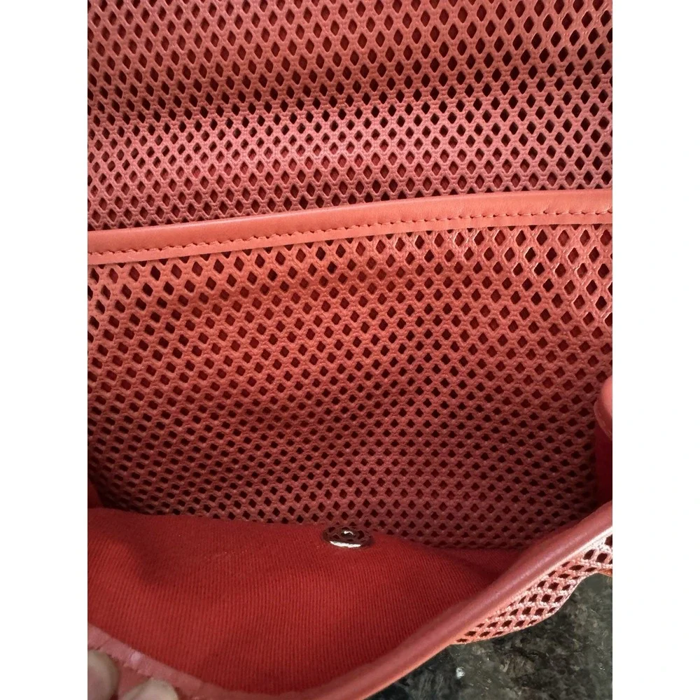 CHANEL Red Perforated Calfskin Leather Jumbo Flap Bag Fantastic Condition!